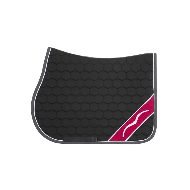 Animo Italia - Tapis de selle Wish noir/bordeaux