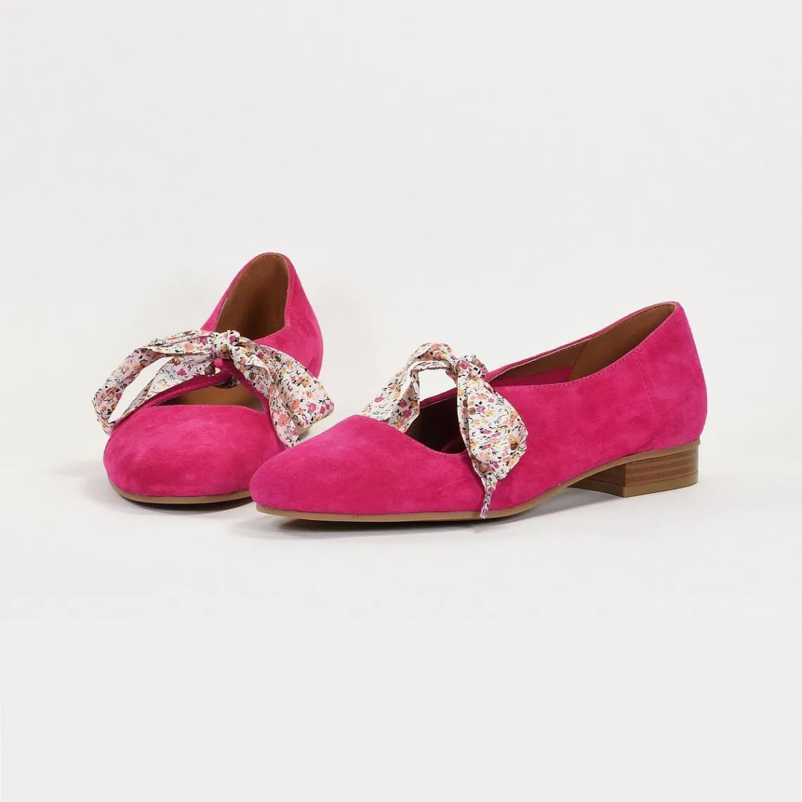 Ballerines JOA en cuir fuchsia | 3 Suisses