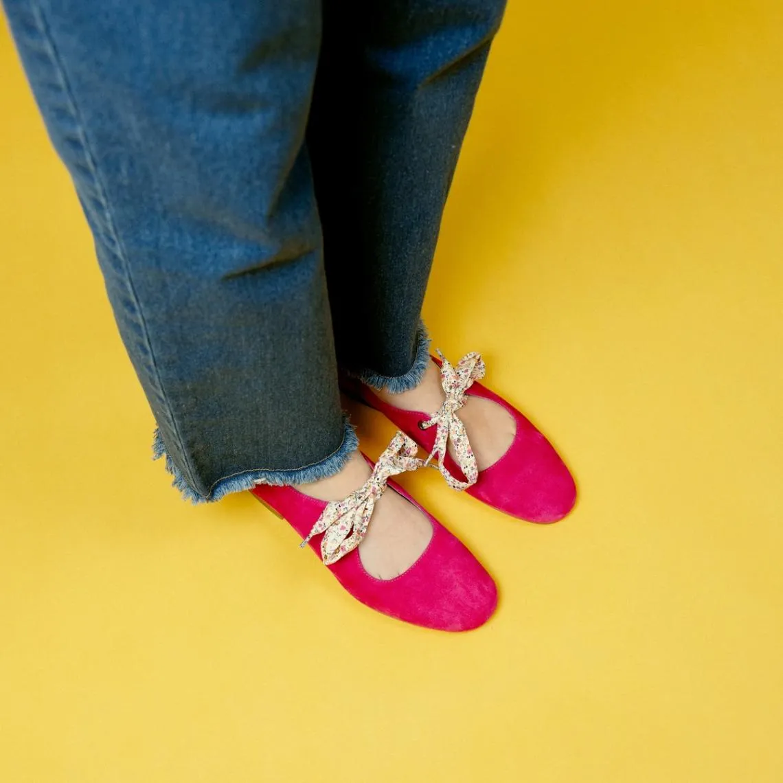 Ballerines JOA en cuir fuchsia | 3 Suisses