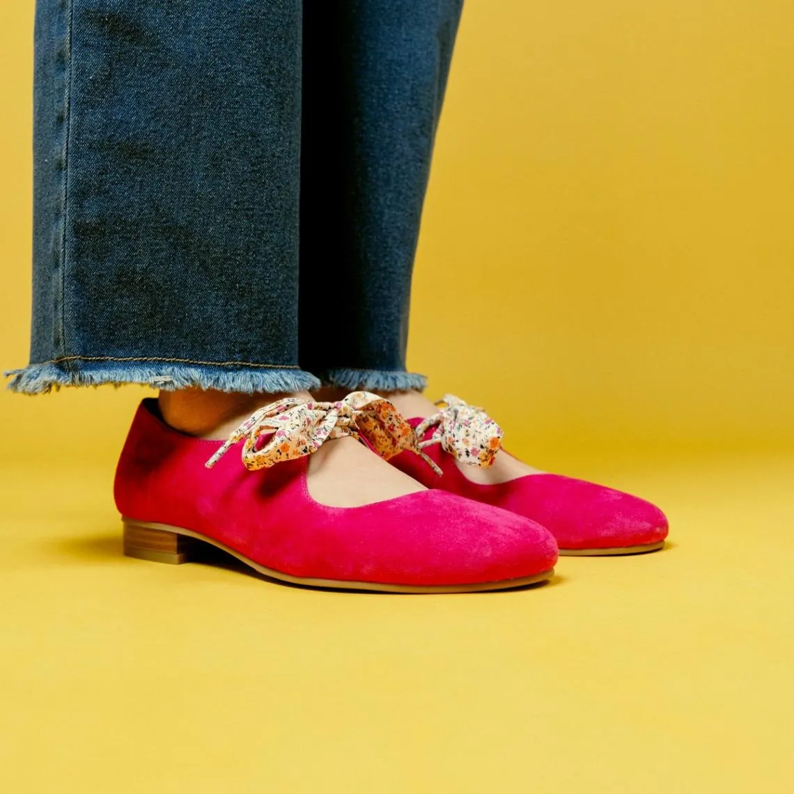 Ballerines JOA en cuir fuchsia | 3 Suisses