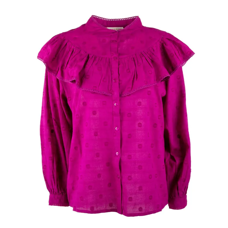 Blouse manches longues à volants Femme LA PETITE ETOILE à prix 