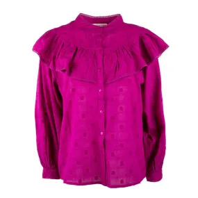 Blouse manches longues à volants Femme LA PETITE ETOILE à prix 