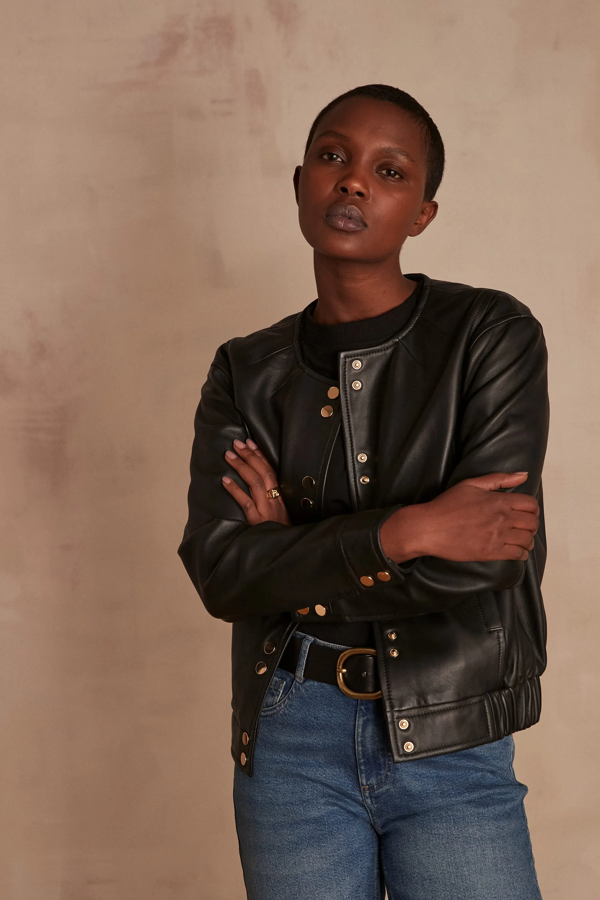 Blouson en cuir BELLA LEATHER | Maison 123