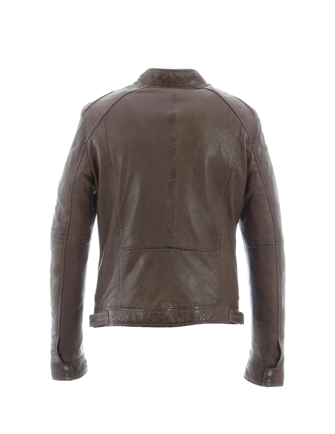 Blouson en cuir Oakwood Ref 34483 cafe