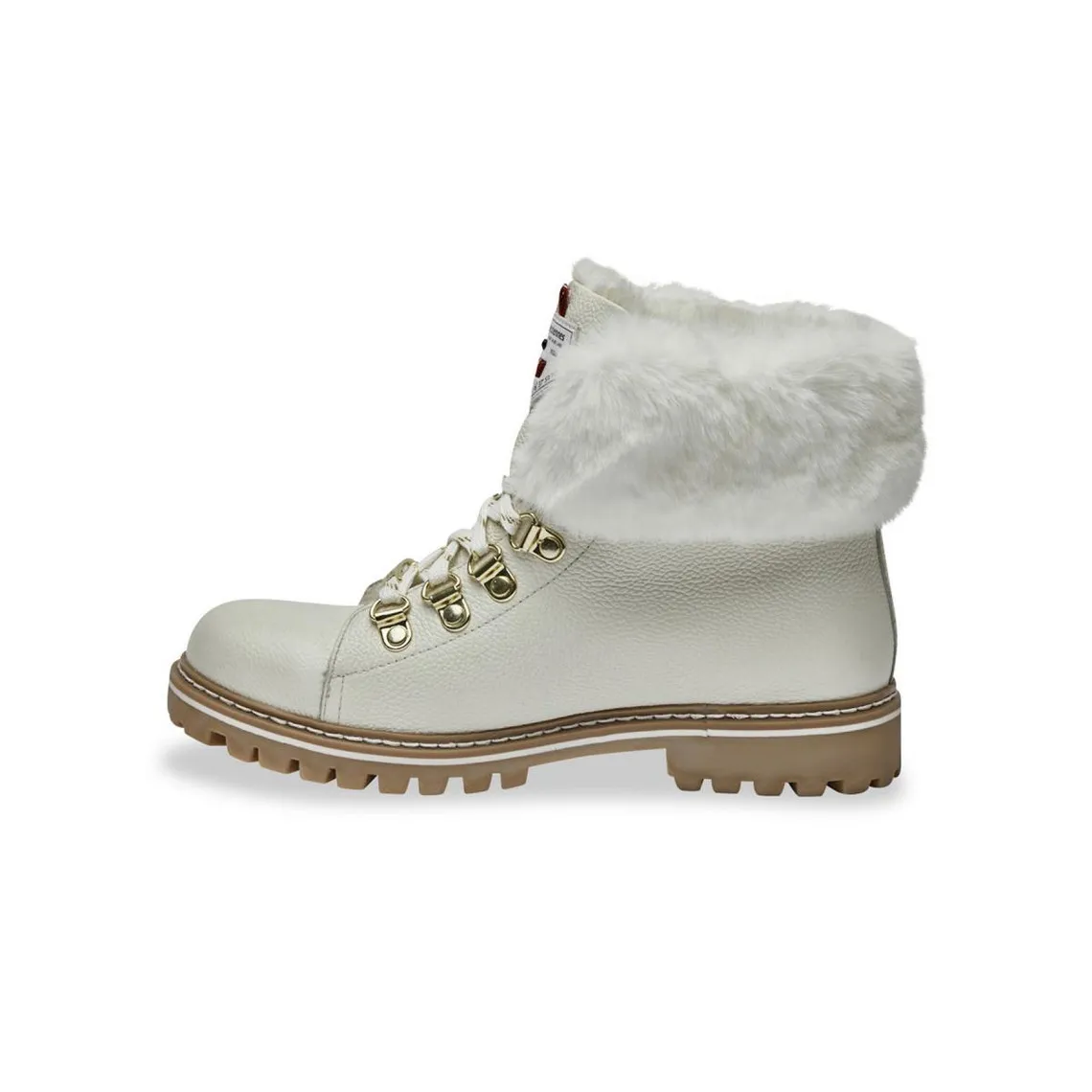 Boots blanc LACEN en cuir | 3 Suisses