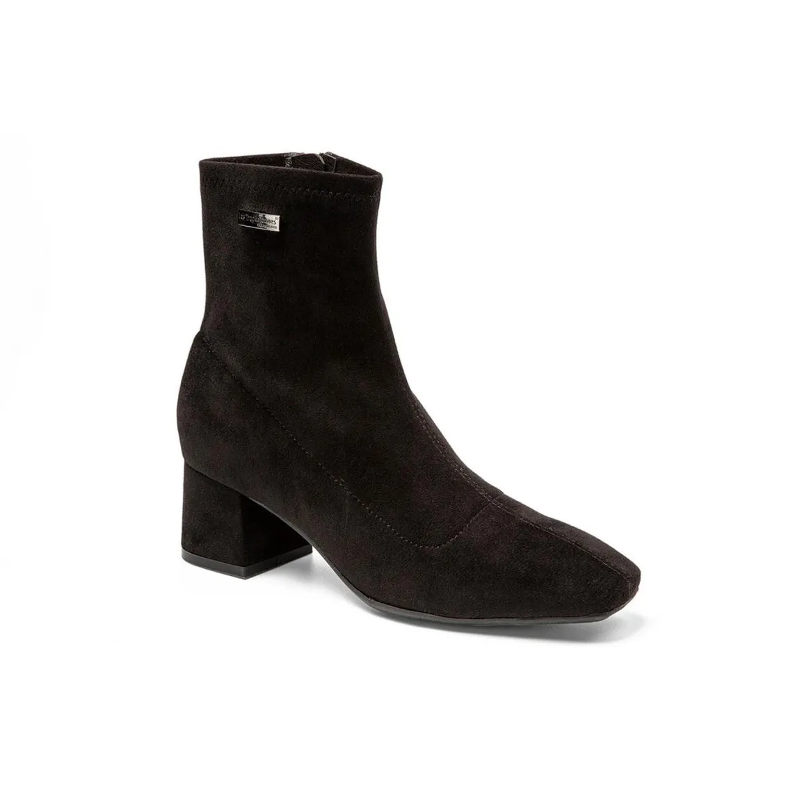 Boots noir-suede DANIELA en cuir | 3 Suisses