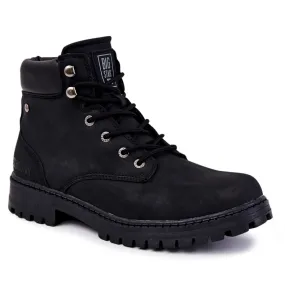 Bottes pour hommes en mousse à mémoire de forme Big Star KK174209 Noir le noir