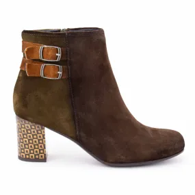 Bottines a talon ebano herb cuero d8921 rodin Femme DORKING à prix