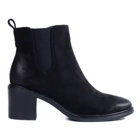 Bottines Chelsea noires Shelovet pour femmes sur le poteau le noir