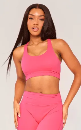 Brassière de sport rembourrée en Sculpt framboise à doublure