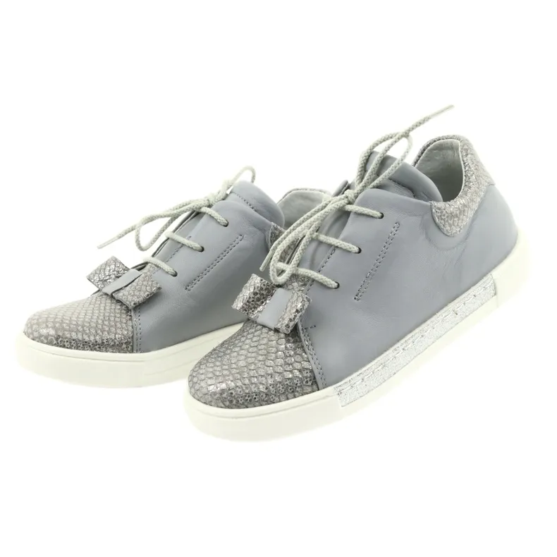 Chaussures de sport en cuir Ren But 3303 gris