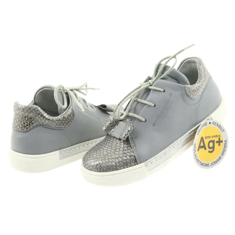 Chaussures de sport en cuir Ren But 3303 gris