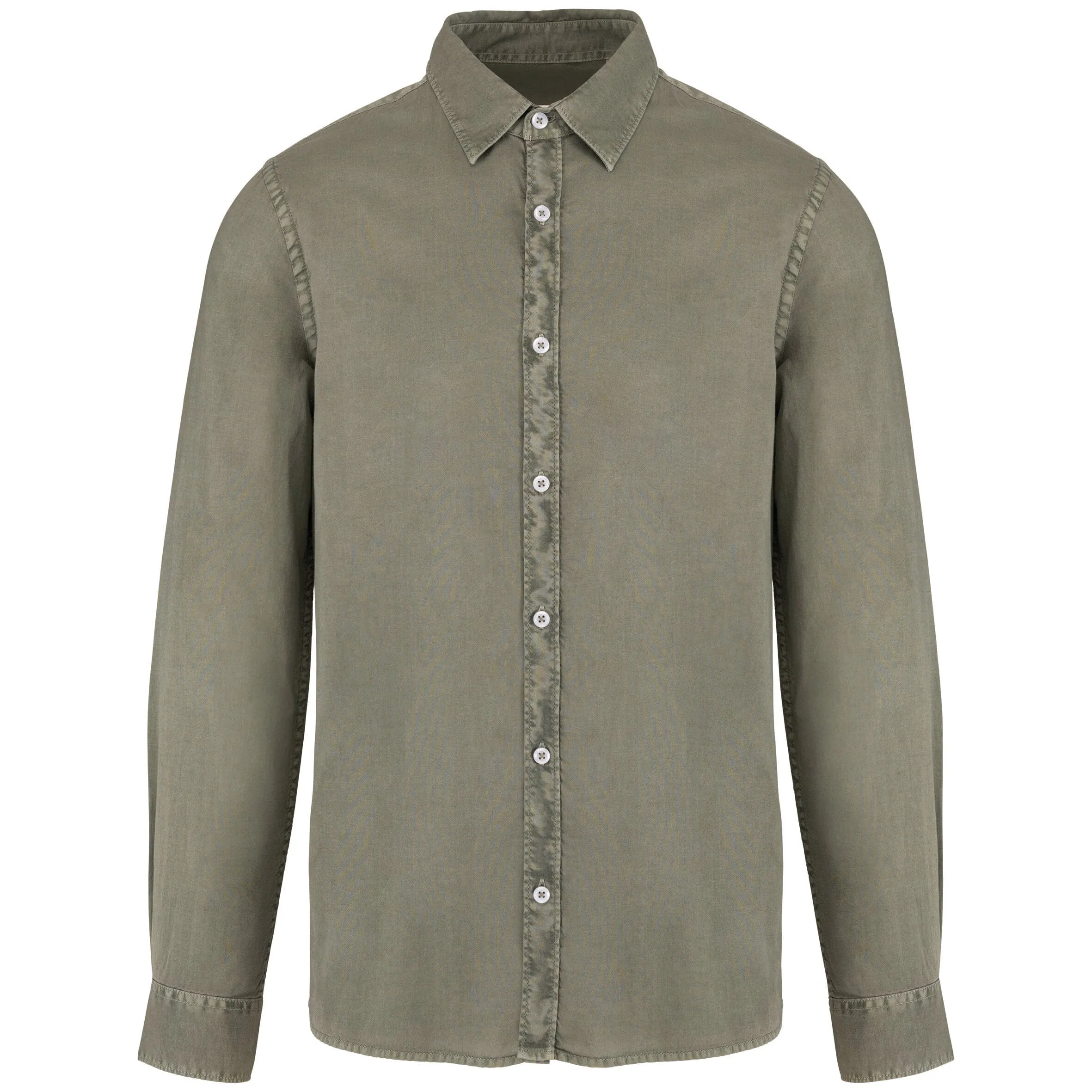 Chemise délavée en coton twill homme - 135g / NATIVE SPIRIT NS502