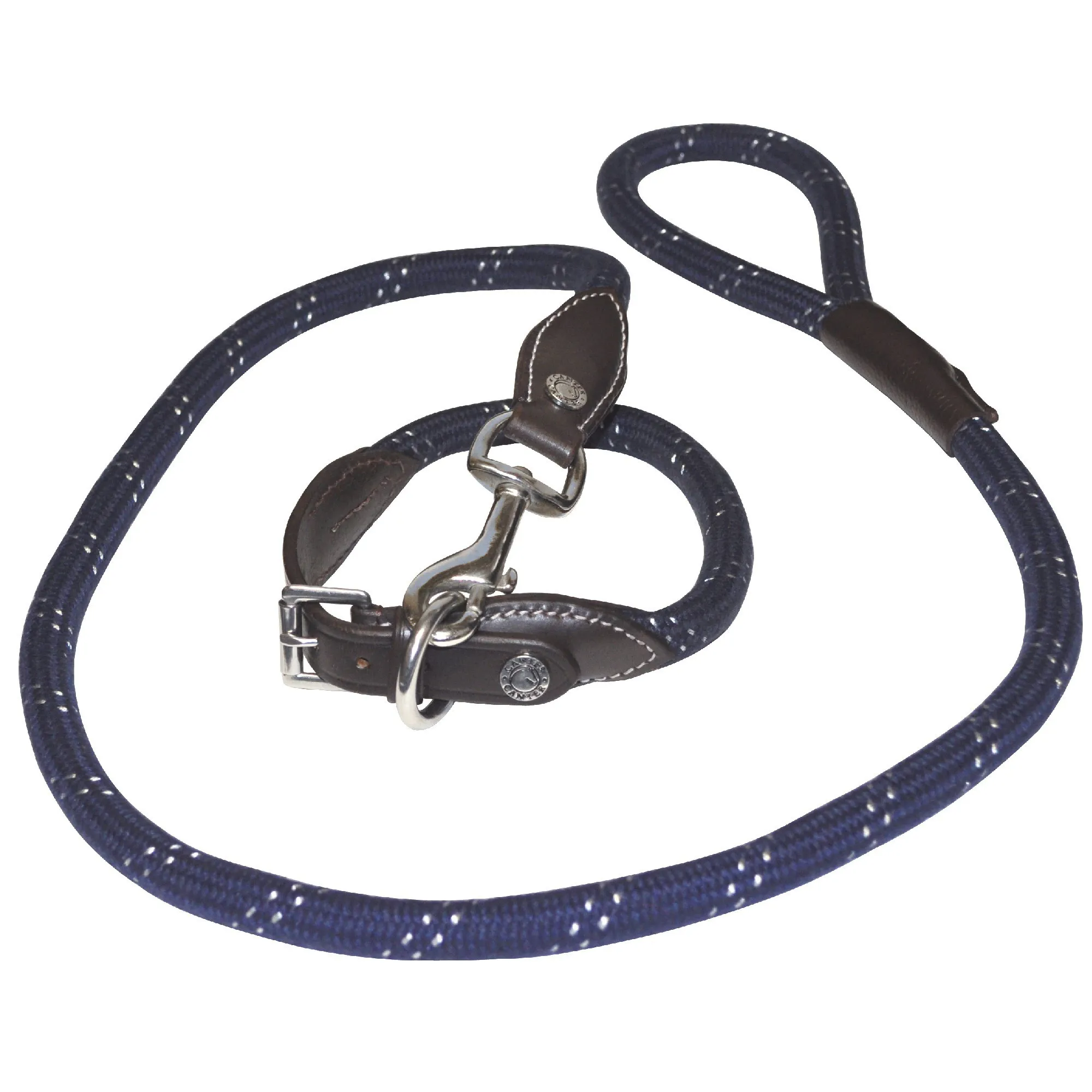 Collier chien en cuir Corde Canter