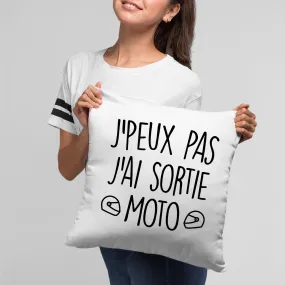 Coussin J'peux pas j'ai sortie moto