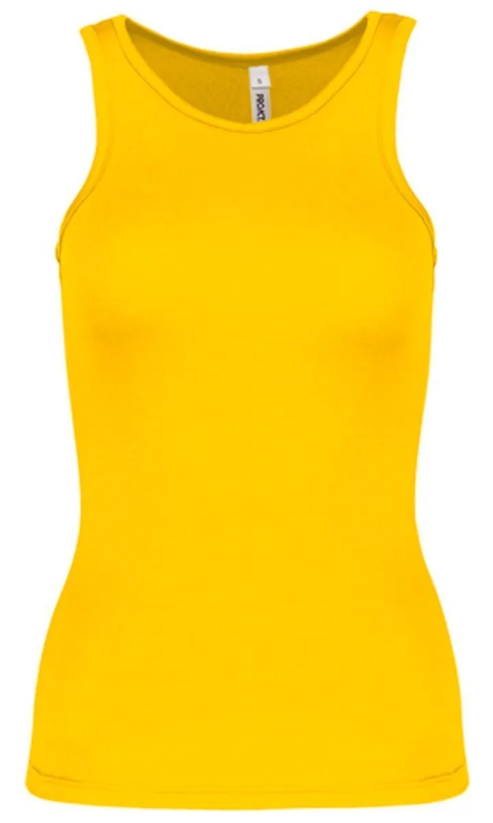 Débardeur de sport - Femme - PA442 - jaune 