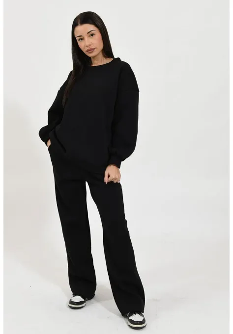 Ensemble sweat jogging oversize noir