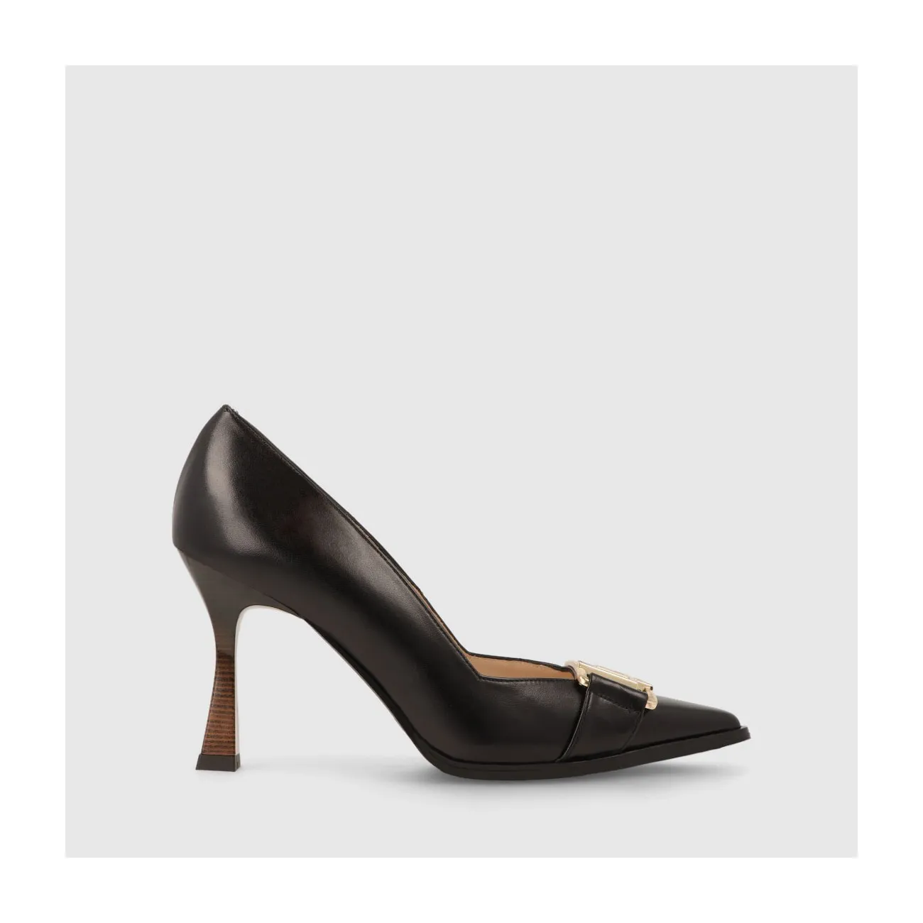 Escarpins femme en cuir noir | Chaussures femme LODI en ligne.