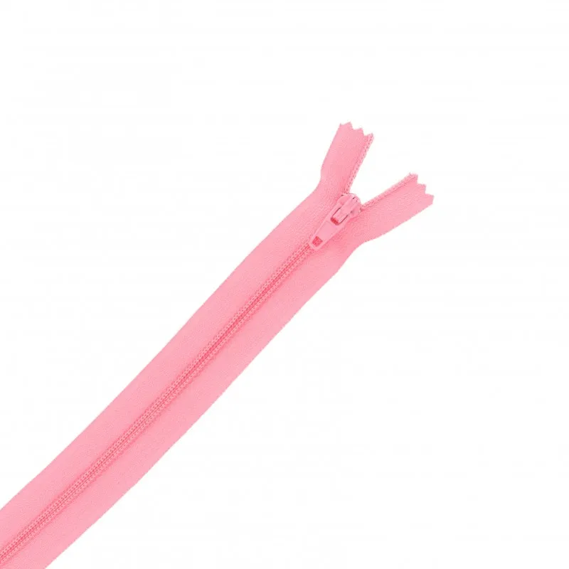 Fermeture à glissière nylon - rose