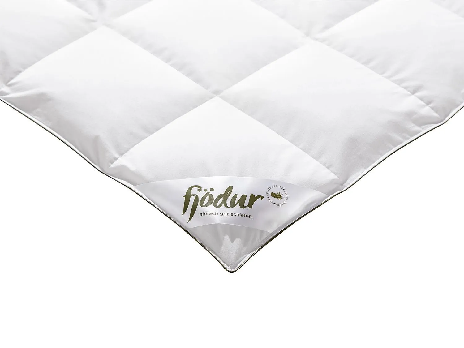 Fjödur Couette à cassettes classique avec des plumes et du duvet, moyen