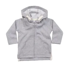 gilet sweat à capuche et manches longues pour bébé - BZ32 - gris 