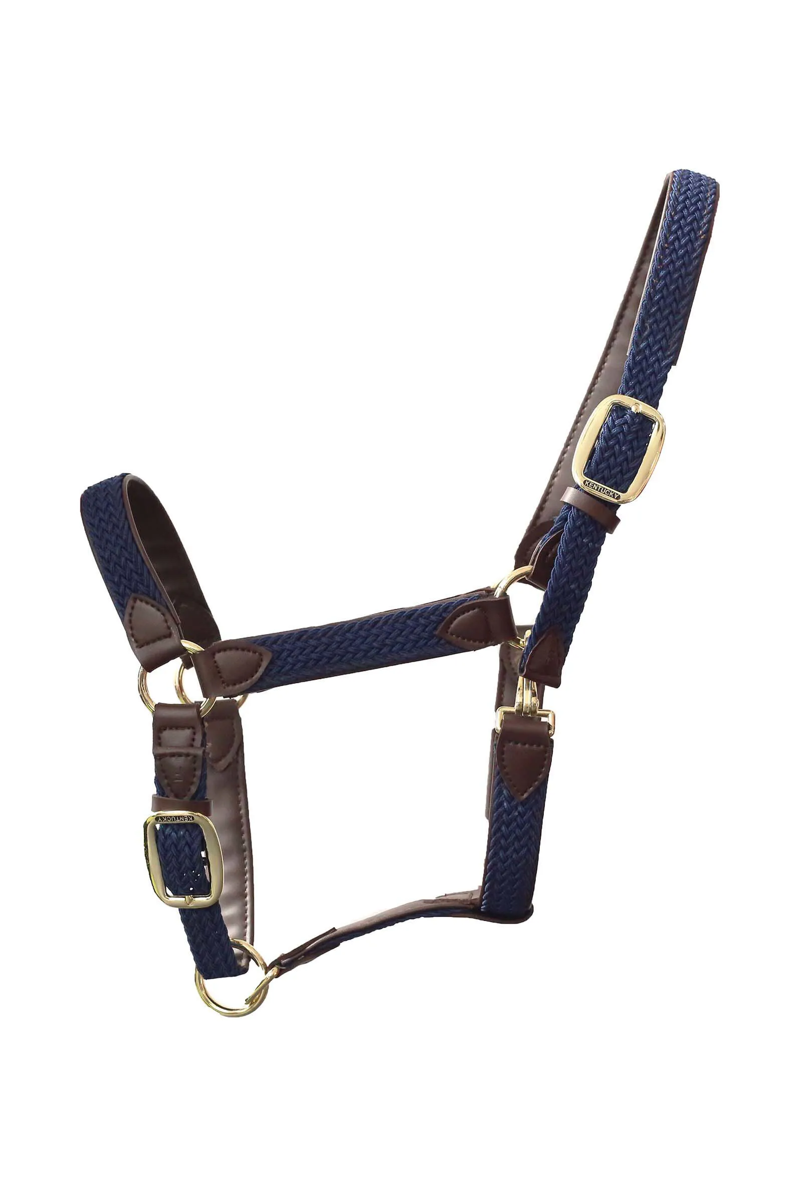 Kentucky Horsewear Licol en Cuir Et Nylon Tresse