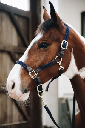 Kentucky Horsewear Licol en Cuir Et Nylon Tresse