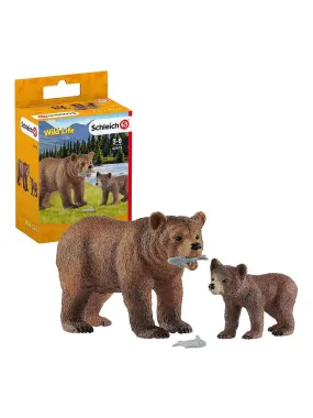 Maman grizzly avec ourson - N/A