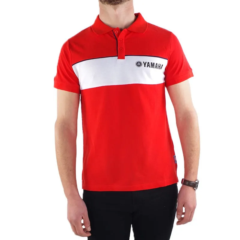 Polo rouge Yamaha en coton