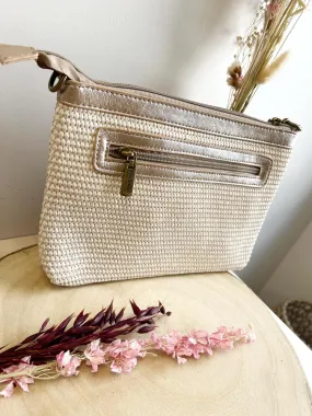 Sac paille SAVANA - Accessoire femme cléstyle Couleur Taupe Unique TU