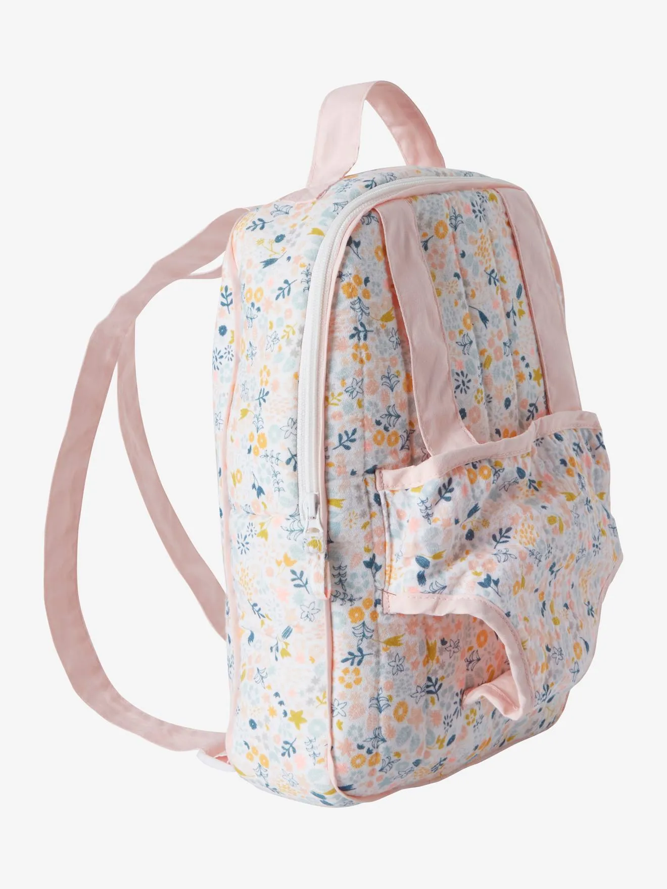 Sac à dos porteur poupon en gaze de coton rose - Vertbaudet