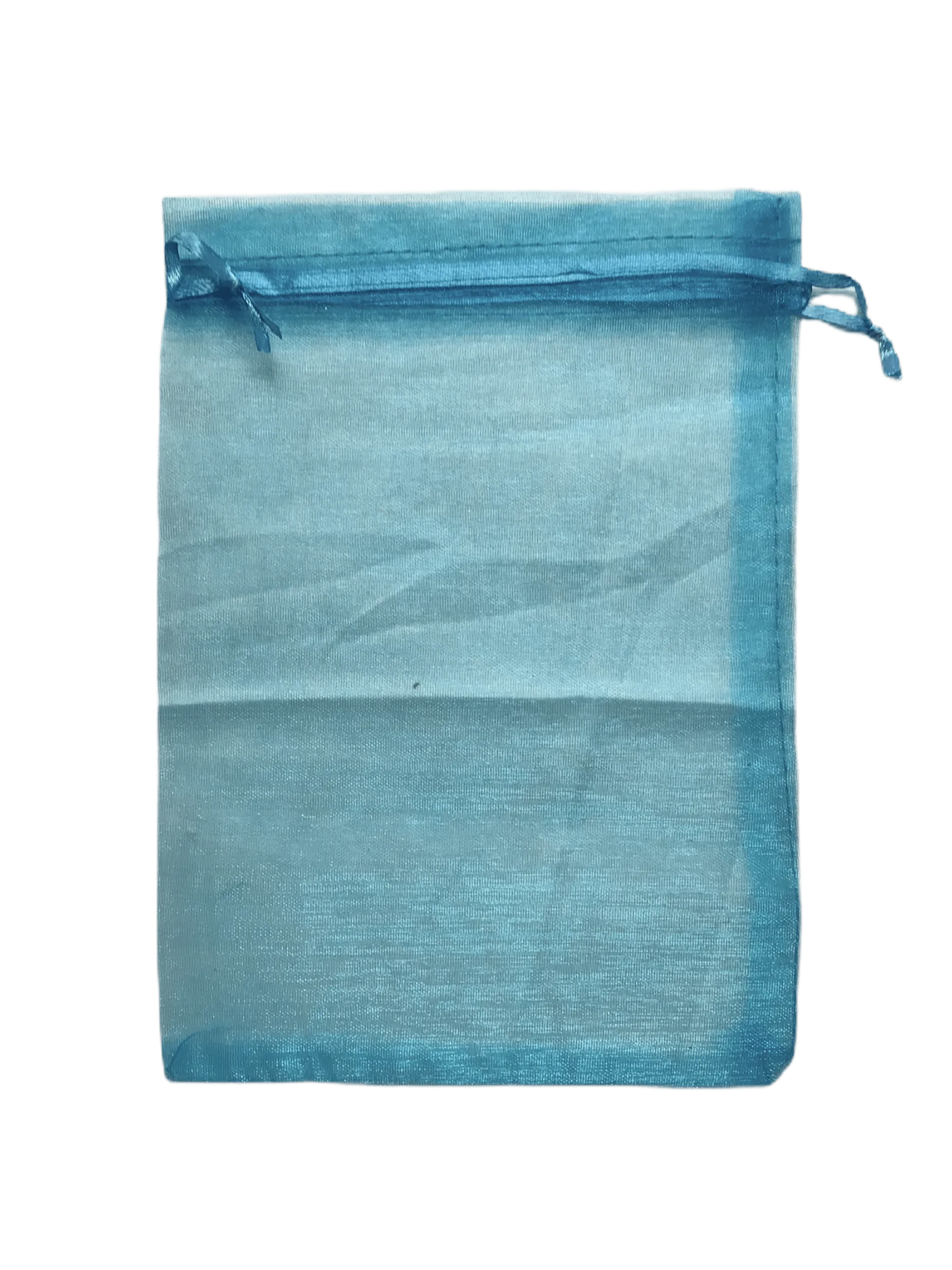 Sacs organza bleu turquoise (x50)