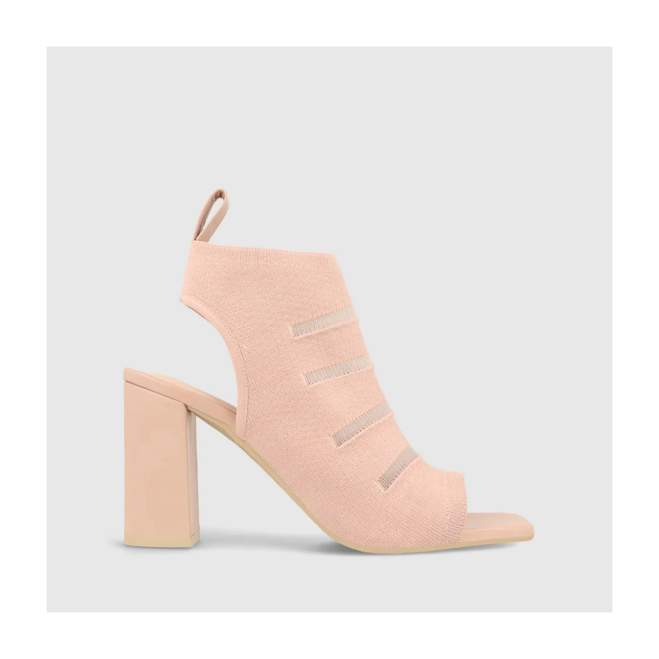 Sandale rose en tissu stretch | LODI Chaussures pour femmes en ligne.