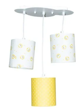 Suspension lumineuse en coton blanc - SAUTHON - Blanc