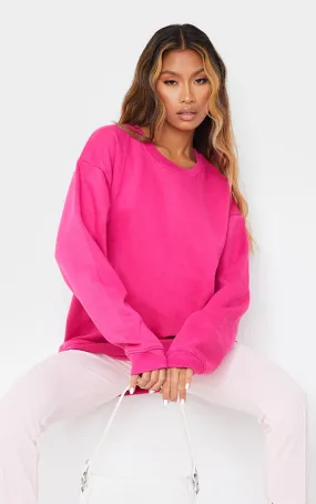 Sweat oversize fuchsia