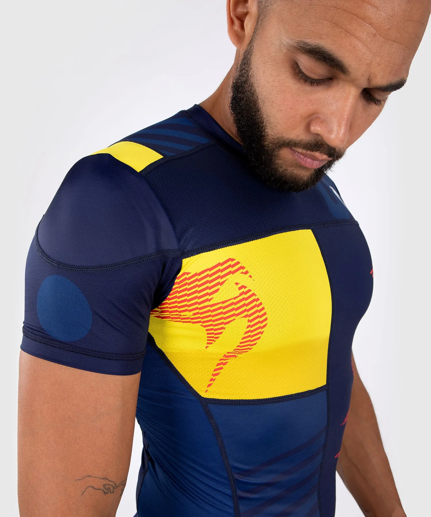 T-shirt de Compression à Manches Courtes Venum Sport 05 - Bleu/Jaune