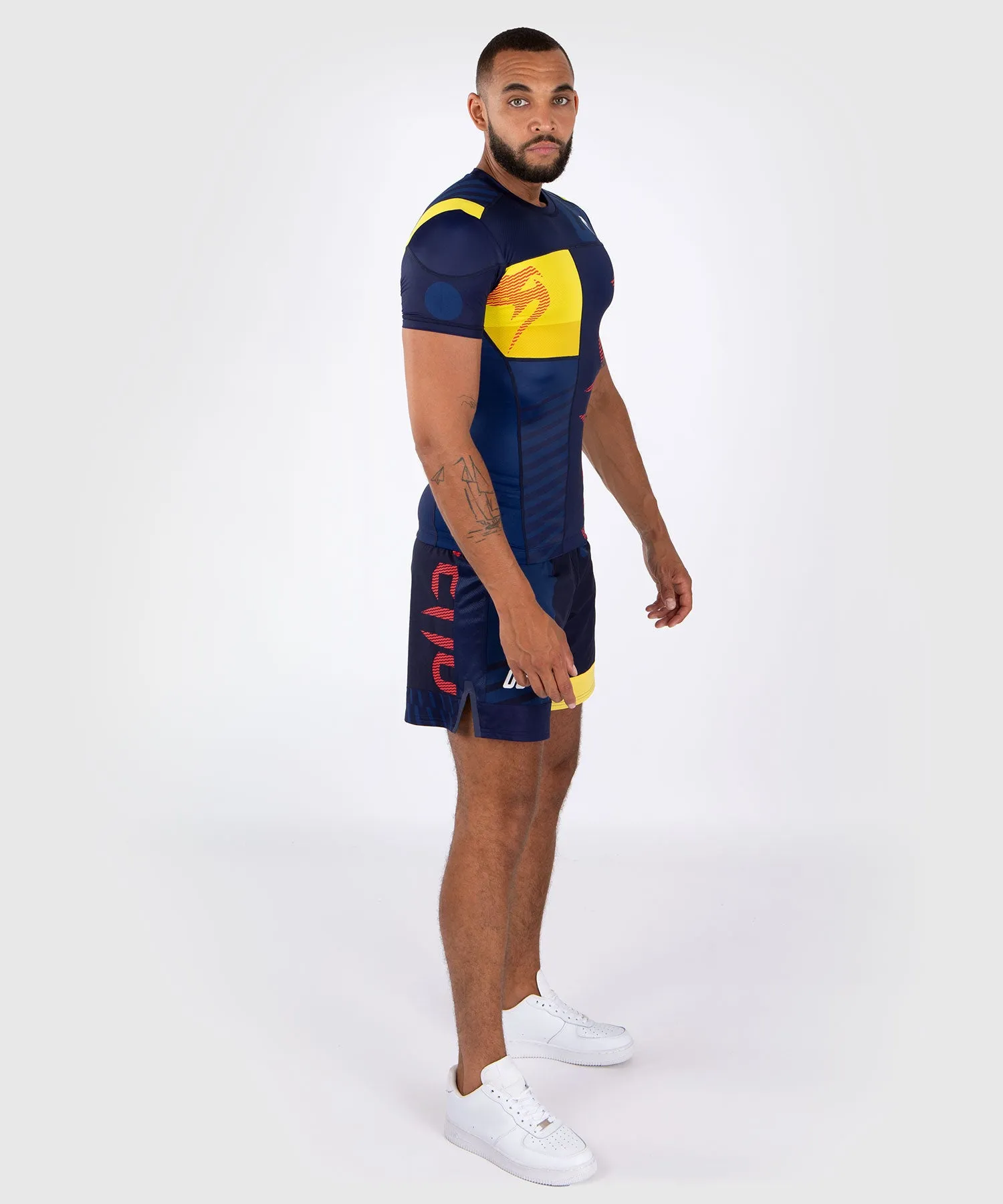 T-shirt de Compression à Manches Courtes Venum Sport 05 - Bleu/Jaune