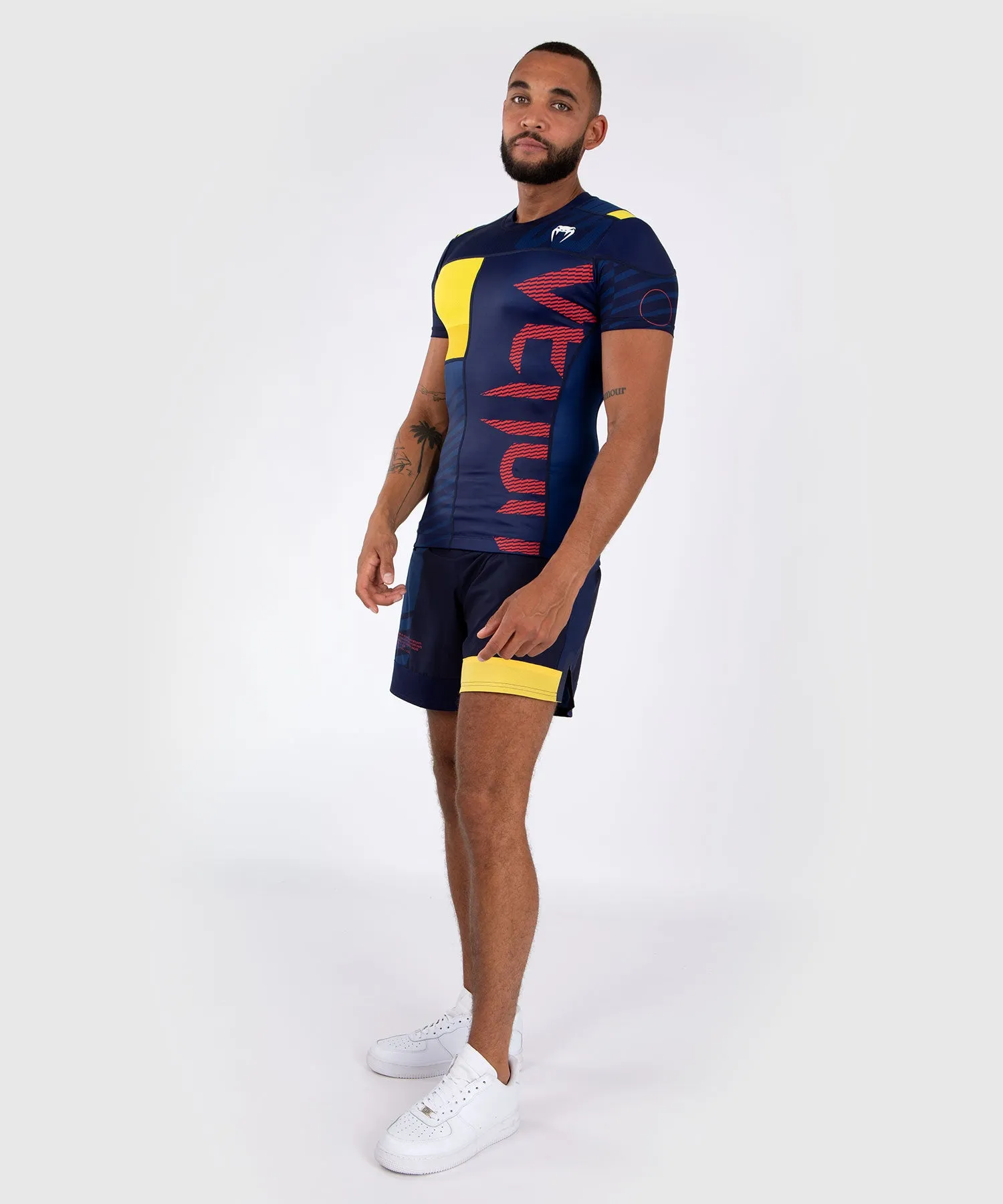 T-shirt de Compression à Manches Courtes Venum Sport 05 - Bleu/Jaune