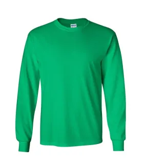 T-shirt uni à manches longues  pour homme vert irlandais Gildan