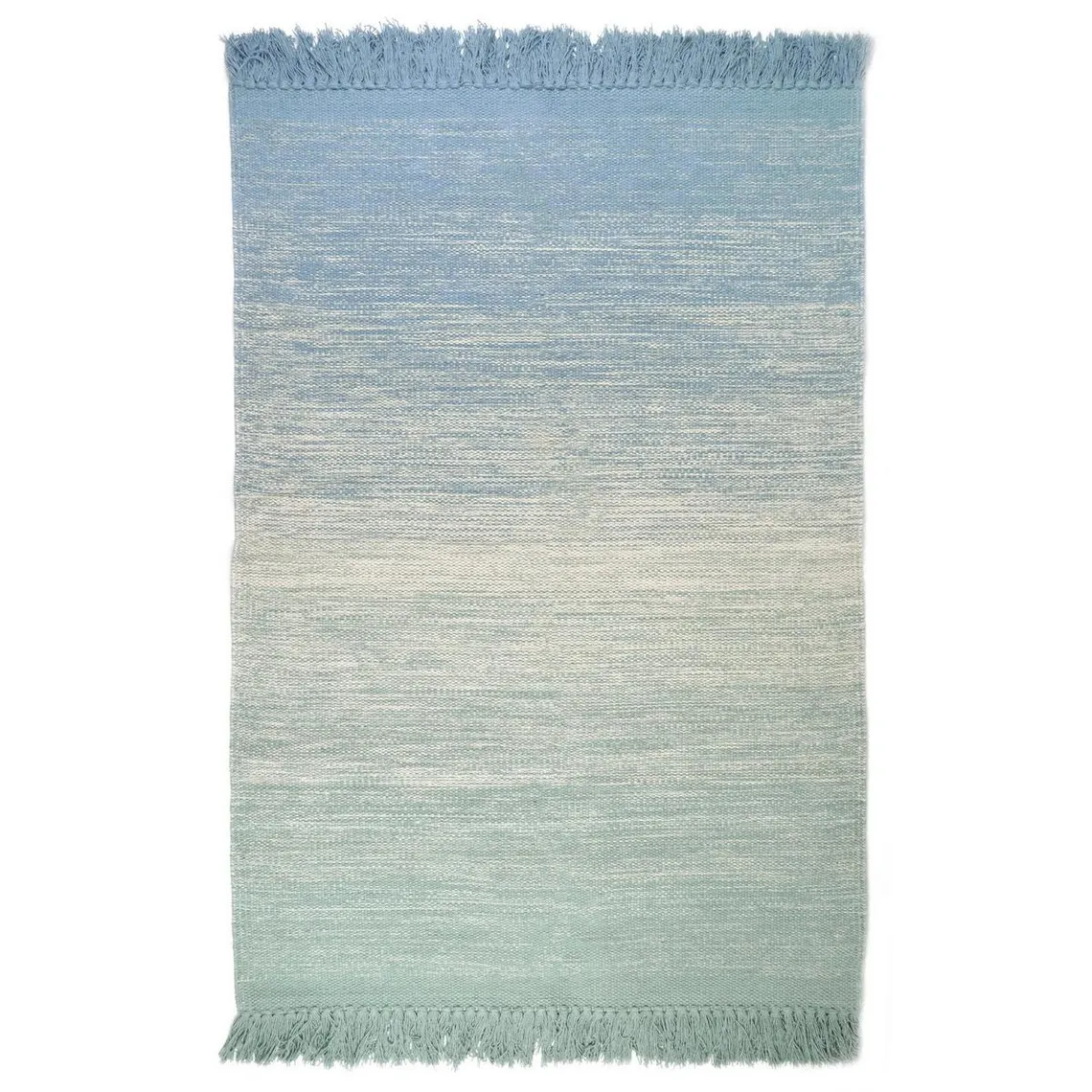 TAPIS BLEU EN COTON | 3 Suisses