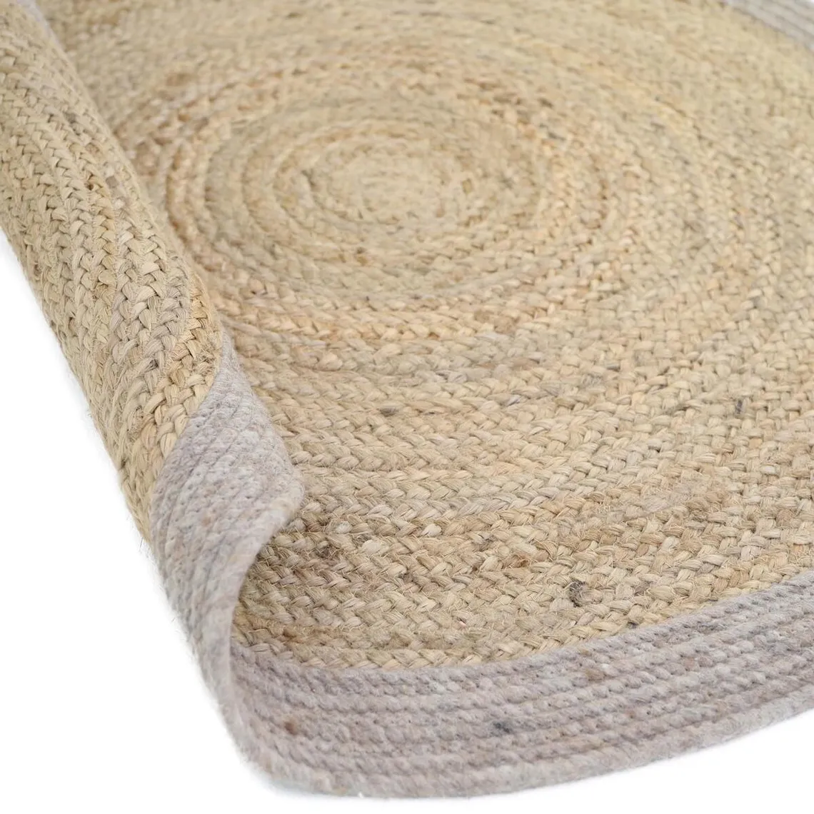 Tapis jute & laine YHUKI TaupeS | 3 Suisses