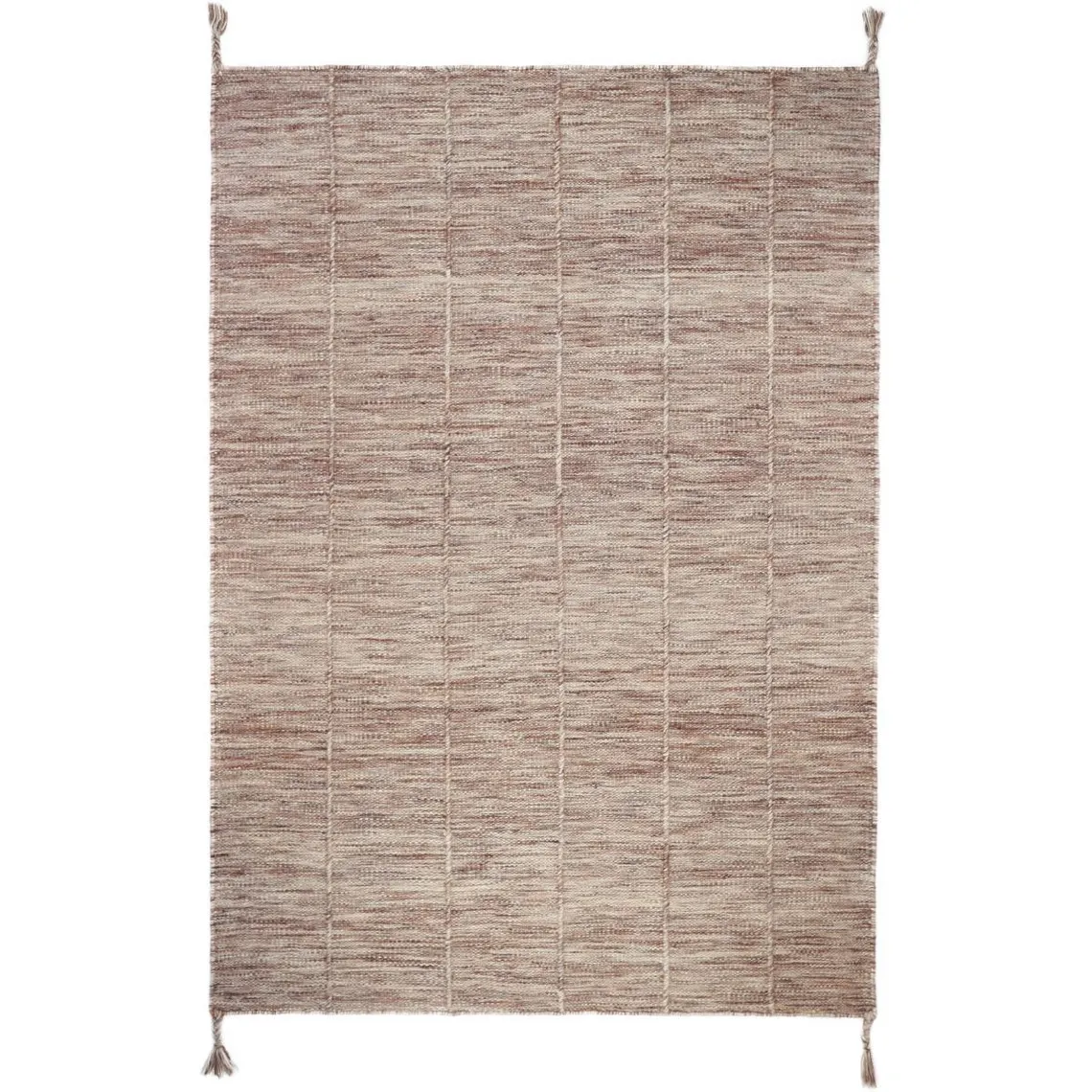 Tapis laine contemporain Brun Rose M | 3 Suisses