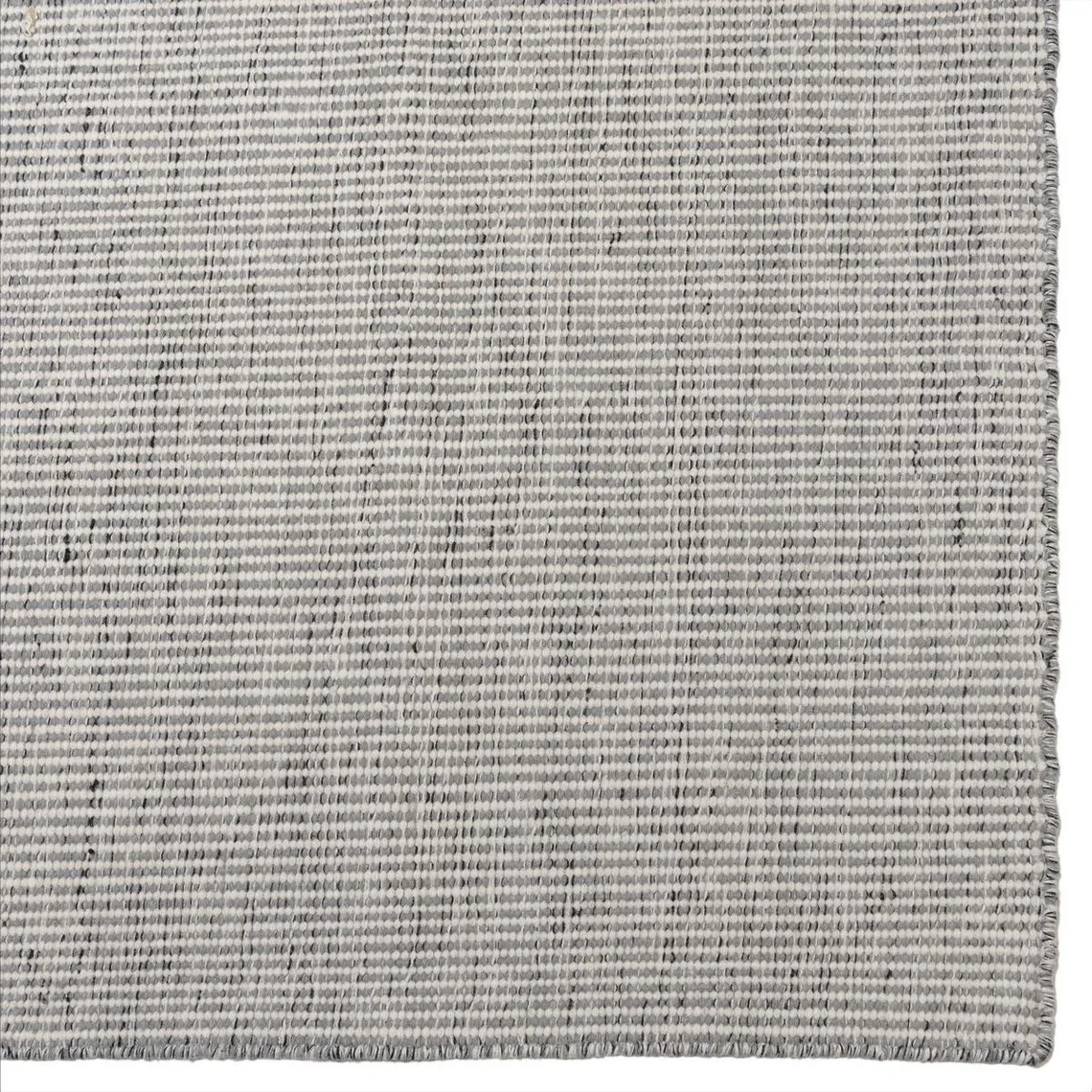 Tapis rectangulaire en laine tissée couleur blanc/gris chiné QUENTIN | 3 Suisses