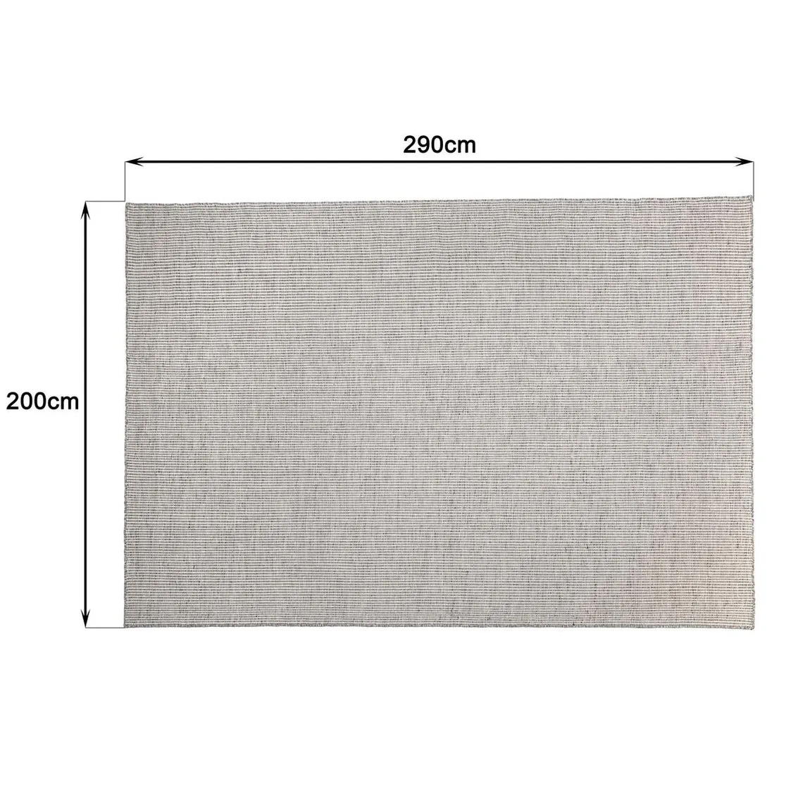 Tapis rectangulaire en laine tissée couleur blanc/gris chiné QUENTIN | 3 Suisses