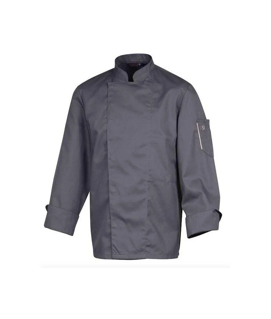 Veste de cuisine NERO ML Anthracite Manches Longues