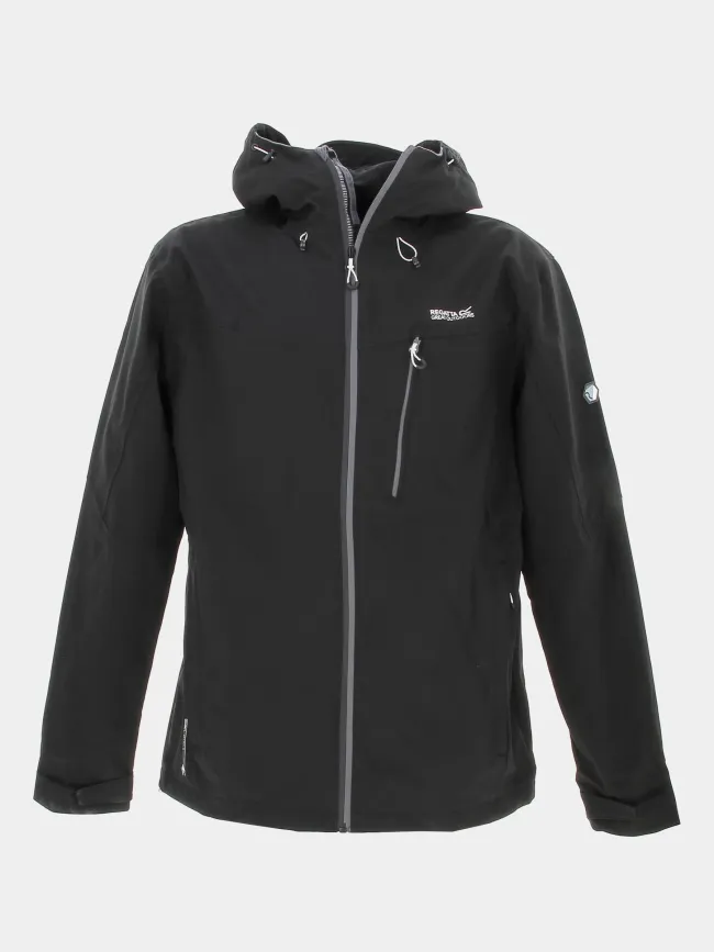 Veste imperméable de randonnée birchdale noir homme - Regatta | wimod