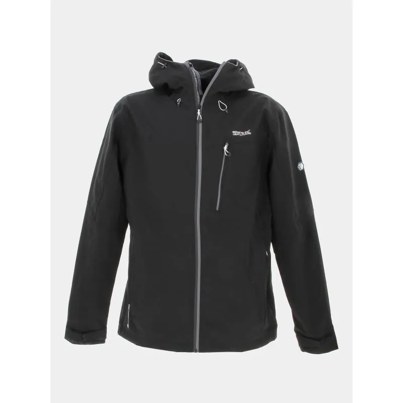 Veste imperméable de randonnée birchdale noir homme - Regatta | wimod