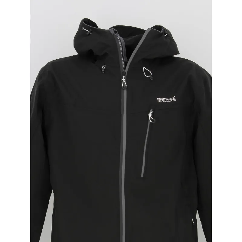 Veste imperméable de randonnée birchdale noir homme - Regatta | wimod