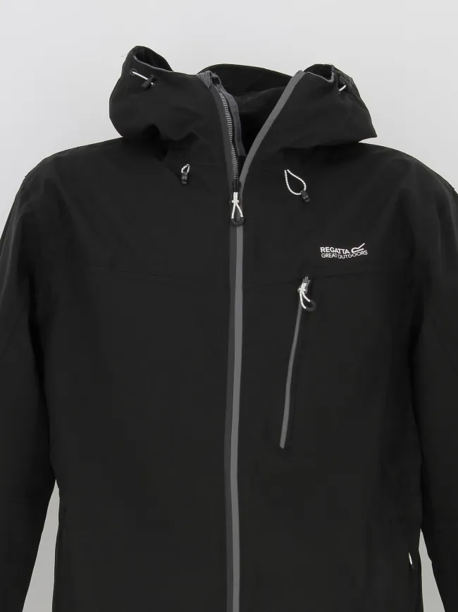 Veste imperméable de randonnée birchdale noir homme - Regatta | wimod