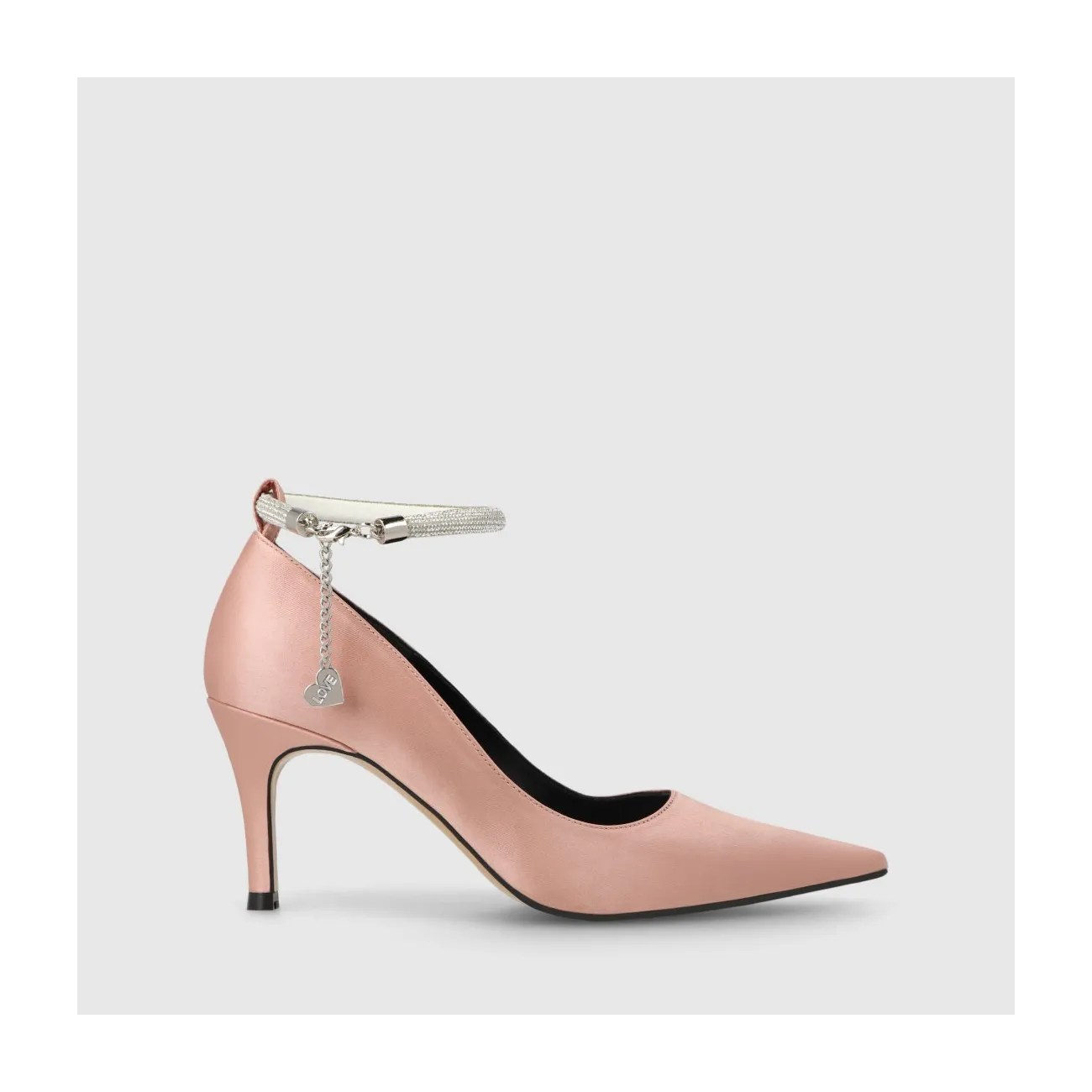 Zapatos de salón de mujer en tejido de color rosa | LODI Zapatos de mujer online.